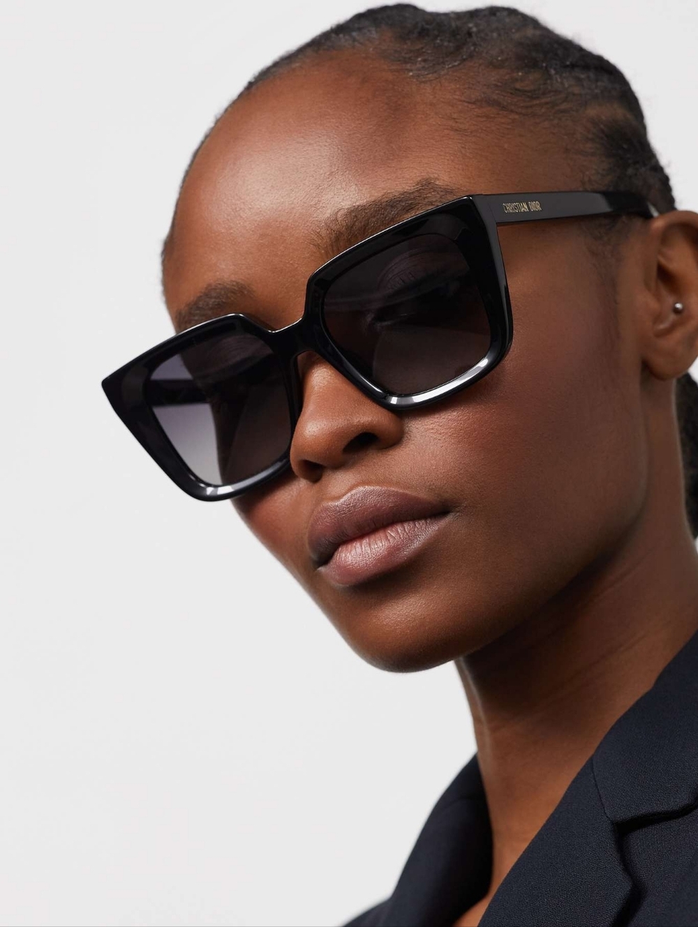 Brand NEW!!! Authenticated CHRISTAIN DIOR SUNGLASSES SQUARE MSRP $640 Midnight - Picture 2 of 16